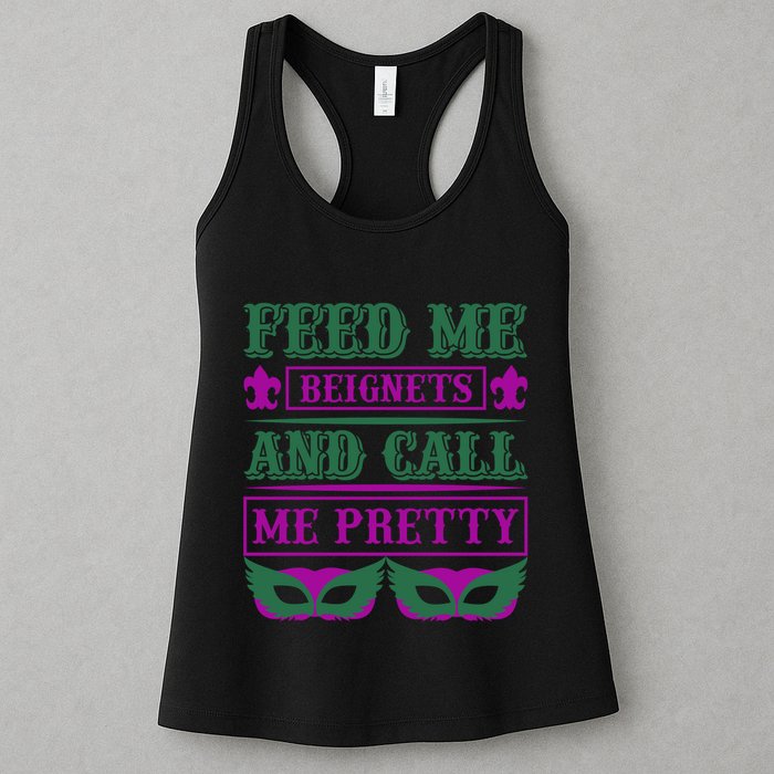 Feed Me Beignets And Call Me Pretty Womens Tank Top