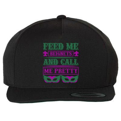 Feed Me Beignets And Call Me Pretty Wool Snapback Cap