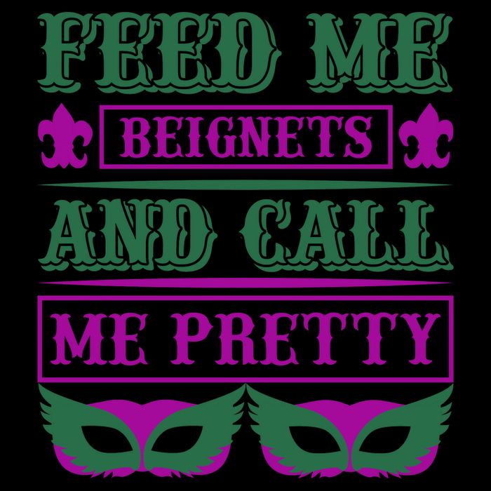 Feed Me Beignets And Call Me Pretty Wool Snapback Cap