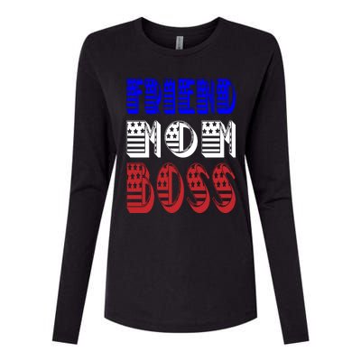 Friend Mom Boss Womens Cotton Relaxed Long Sleeve T-Shirt