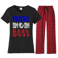 Friend Mom Boss Women's Flannel Pajama Set