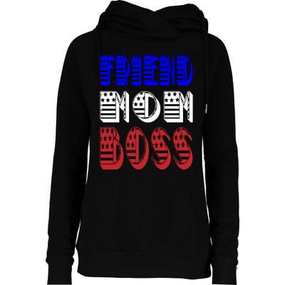 Friend Mom Boss Womens Funnel Neck Pullover Hood