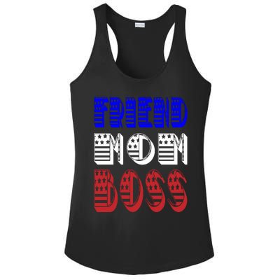 Friend Mom Boss Ladies PosiCharge Competitor Racerback Tank