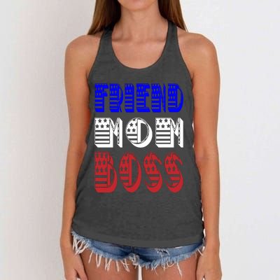 Friend Mom Boss Women's Knotted Racerback Tank