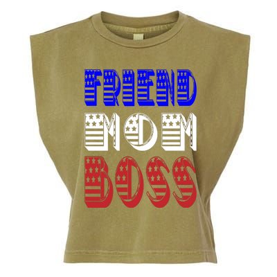 Friend Mom Boss Garment-Dyed Women's Muscle Tee