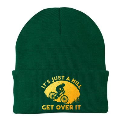 Funny Mountain Biking Art For Women Trail Mountain Bike Knit Cap Winter Beanie