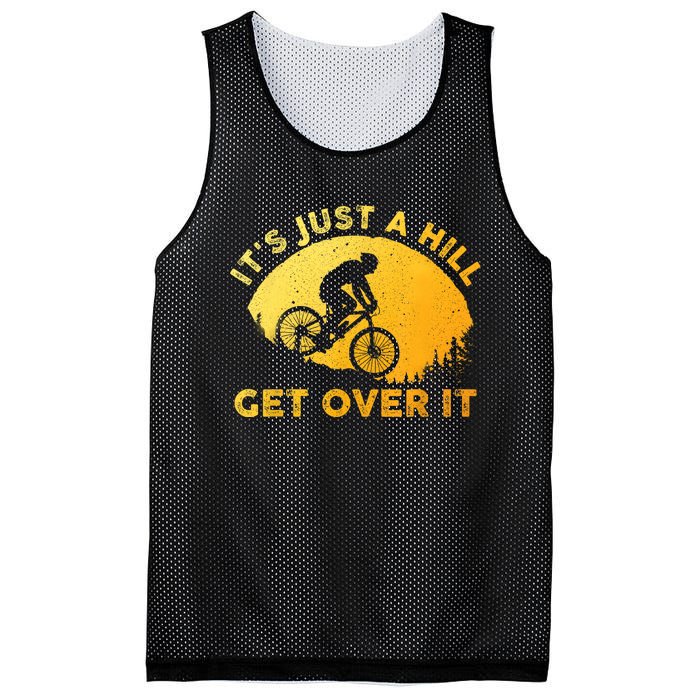 Funny Mountain Biking Art For Women Trail Mountain Bike Mesh Reversible Basketball Jersey Tank