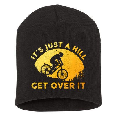 Funny Mountain Biking Art For Women Trail Mountain Bike Short Acrylic Beanie