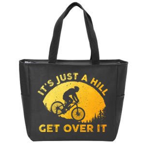 Funny Mountain Biking Art For Women Trail Mountain Bike Zip Tote Bag