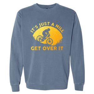 Funny Mountain Biking Art For Women Trail Mountain Bike Garment-Dyed Sweatshirt