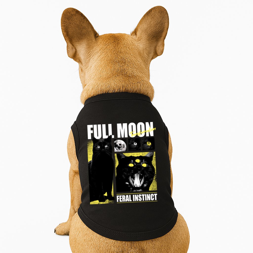 Full Moon Black Cat Transformation Doggie Tank