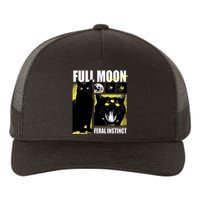 Full Moon Black Cat Transformation Yupoong Adult 5-Panel Trucker Hat