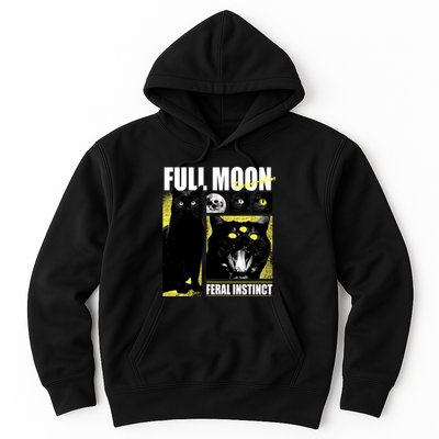 Full Moon Black Cat Transformation Hoodie