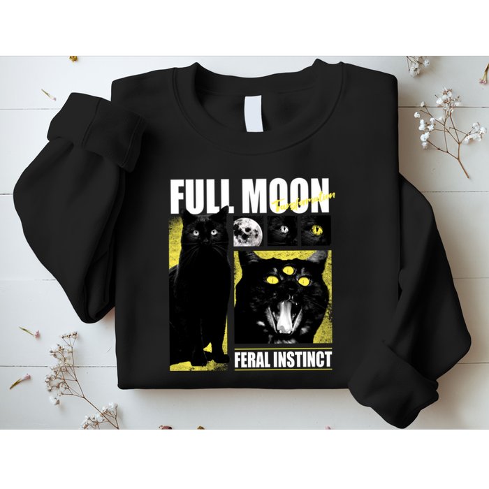 Full Moon Black Cat Transformation Sweatshirt