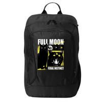Full Moon Black Cat Transformation City Backpack