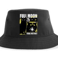 Full Moon Black Cat Transformation Sustainable Bucket Hat