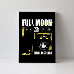 Full Moon Black Cat Transformation Canvas