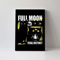 Full Moon Black Cat Transformation Canvas