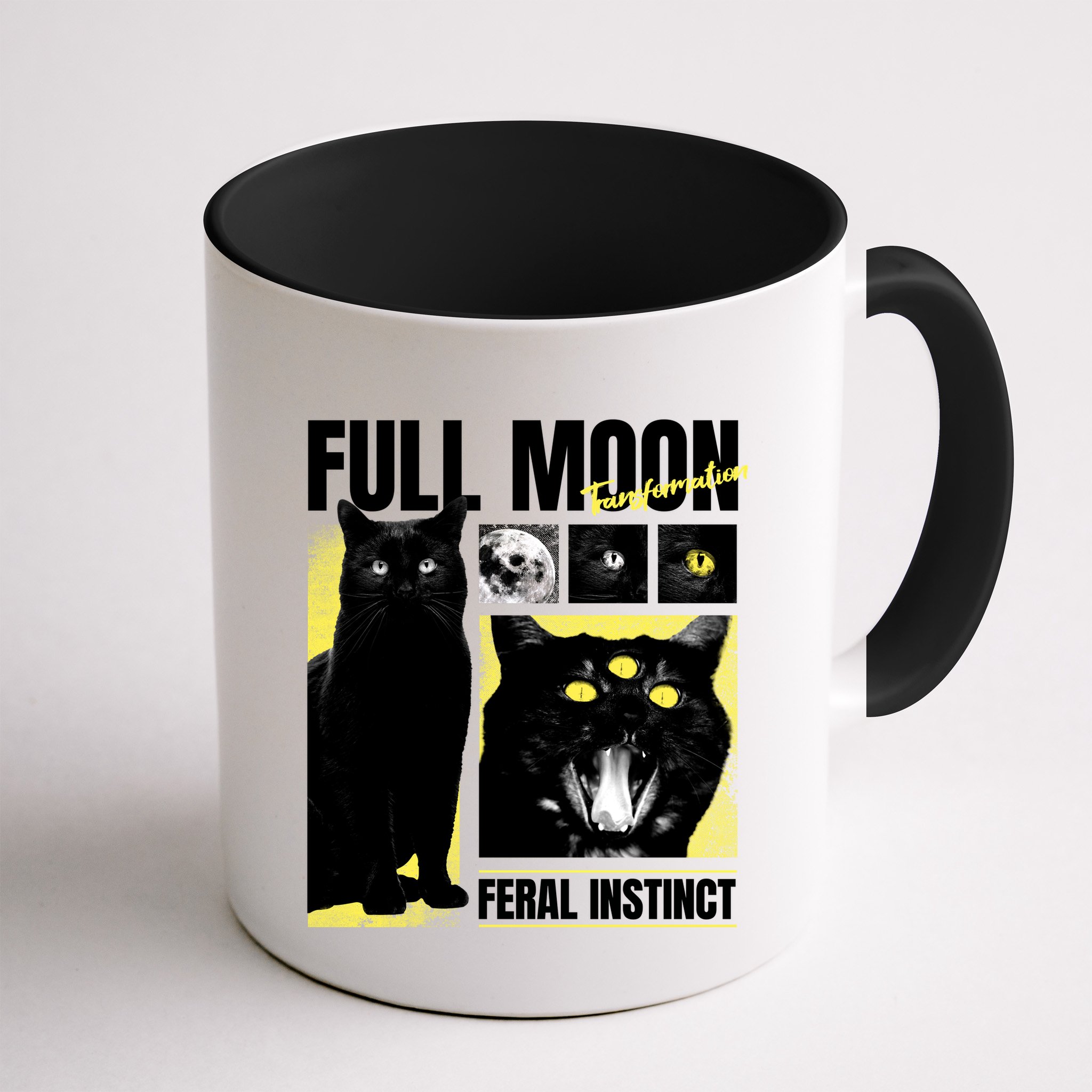 Full Moon Black Cat Transformation Mug