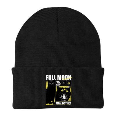 Full Moon Black Cat Transformation Beanie
