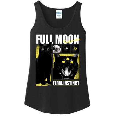 Full Moon Black Cat Transformation Ladies Essential Tank