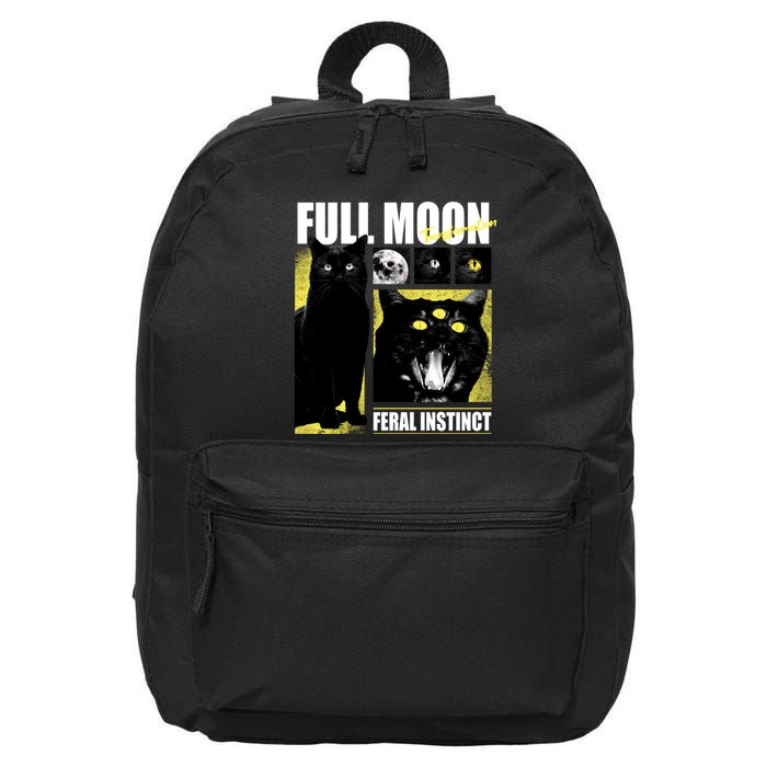Full Moon Black Cat Transformation 16 in Basic Backpack
