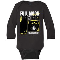 Full Moon Black Cat Transformation Baby Long Sleeve Bodysuit