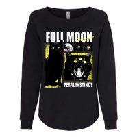 Full Moon Black Cat Transformation Womens California Wash Sweatshirt