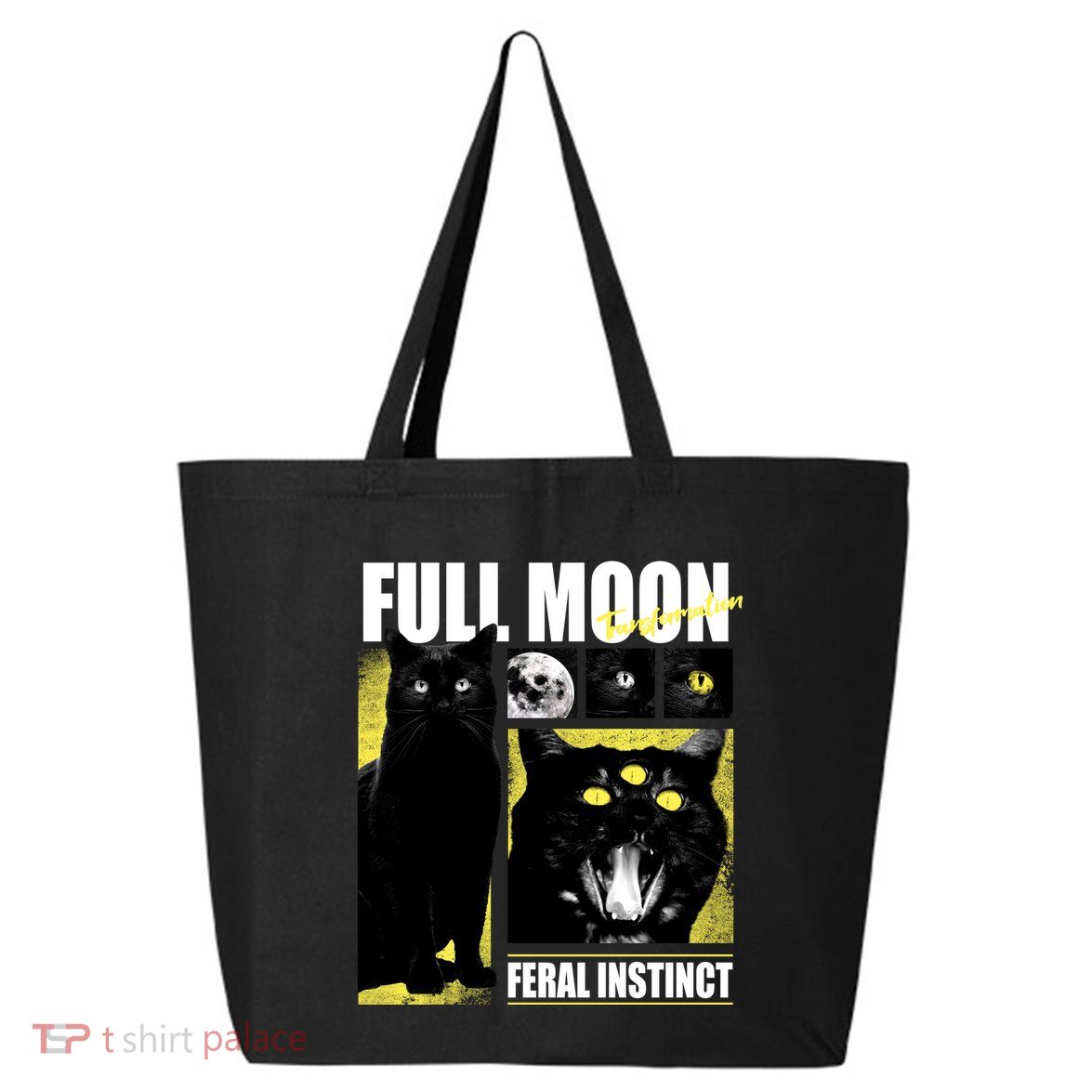 Full Moon Black Cat Transformation 25L Jumbo Tote