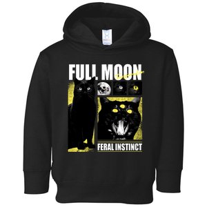 Full Moon Black Cat Transformation Toddler Hoodie