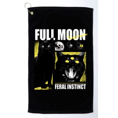 Full Moon Black Cat Transformation Platinum Collection Golf Towel