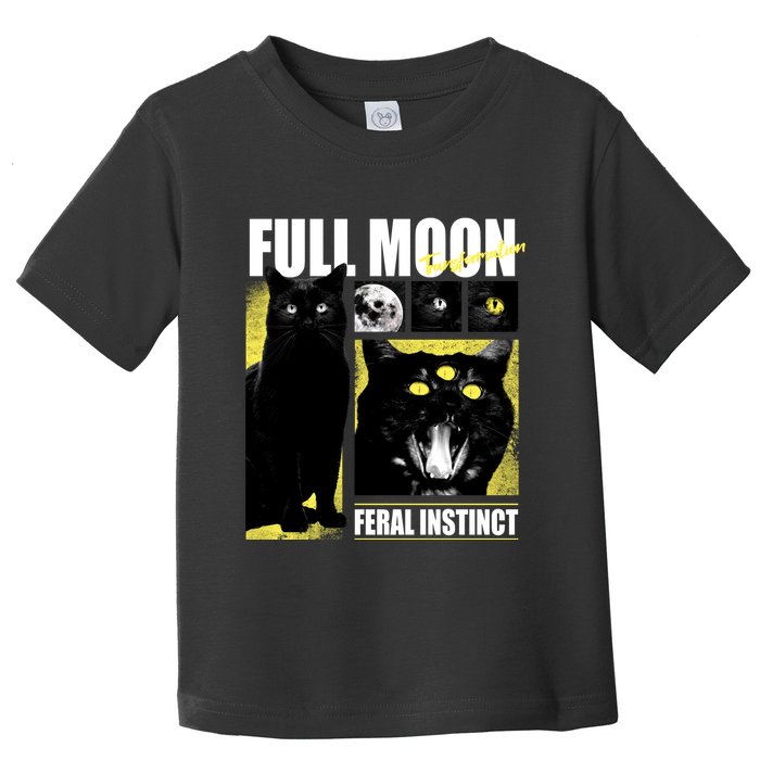 Full Moon Black Cat Transformation Toddler T-Shirt