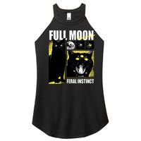 Full Moon Black Cat Transformation Women's Perfect Tri Rocker Tank