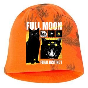 Full Moon Black Cat Transformation Kati - Camo Knit Beanie