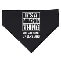 Funny Munchkin Breed Breeder Quote Munchkin Cat Lover USA-Made Doggie Bandana