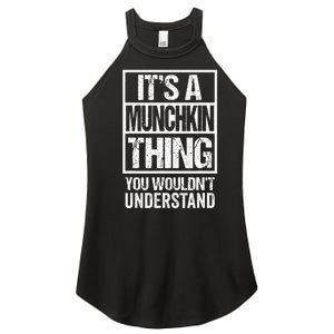 Funny Munchkin Breed Breeder Quote Munchkin Cat Lover Women's Perfect Tri Rocker Tank