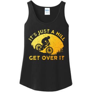 Funny Mountain Biking Art For Trail Mountain Bike  Ladies Essential Tank