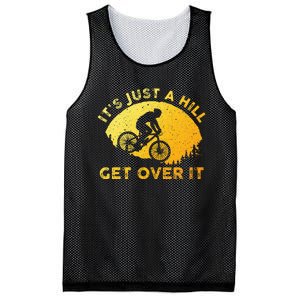 Funny Mountain Biking Art For Trail Mountain Bike  Mesh Reversible Basketball Jersey Tank