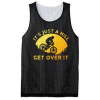 Funny Mountain Biking Art For Trail Mountain Bike  Mesh Reversible Basketball Jersey Tank