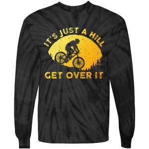 Funny Mountain Biking Art For Trail Mountain Bike  Tie-Dye Long Sleeve Shirt