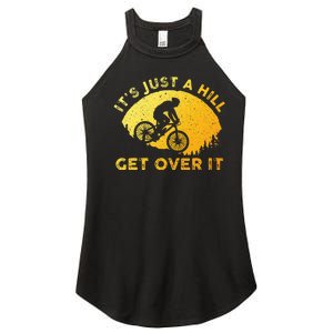 Funny Mountain Biking Art For Trail Mountain Bike  Women's Perfect Tri Rocker Tank