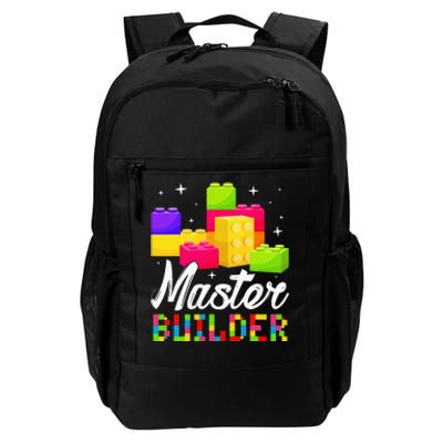 Funny Master Builder Building Block Bricks Lovers Kids Daily Commute Backpack