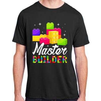 Funny Master Builder Building Block Bricks Lovers Kids Adult ChromaSoft Performance T-Shirt