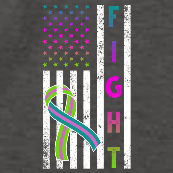Fight Metastatic Breast Cancer American Flag Vector Backpack