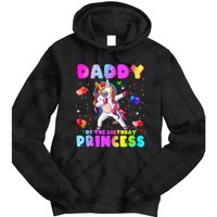 Family matching Birthday Princess Dabbing Unicorn Dad Tie Dye Hoodie