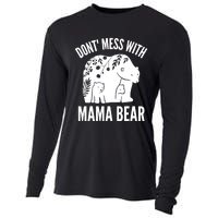 Funny Mama Bear Dont Mess With Mama Bear Mothers Day Cooling Performance Long Sleeve Crew