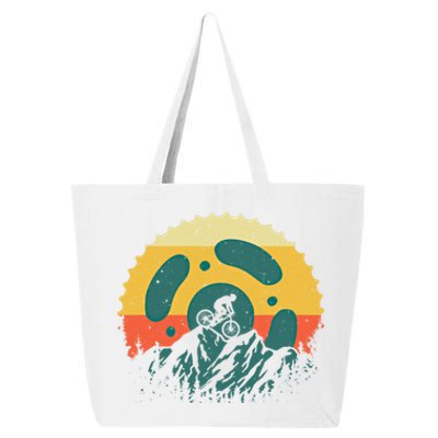 Funny Mountain Bike Art Vintage Cycling Gear Gift 25L Jumbo Tote