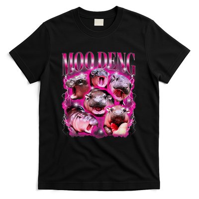 Funny Moodeng Baby Pygmy Hippo Cute Zoo For Family T-Shirt