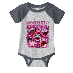 Funny Moodeng Baby Pygmy Hippo Cute Zoo For Family Infant Baby Jersey Bodysuit