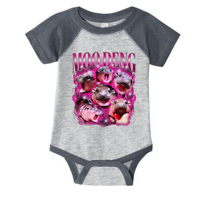 Funny Moodeng Baby Pygmy Hippo Cute Zoo For Family Infant Baby Jersey Bodysuit